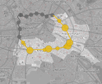Die Akzisemauer – eine temporäre künstlerisch-historische Präsentation im öffentlichen Raum – Frühjahr 2021.